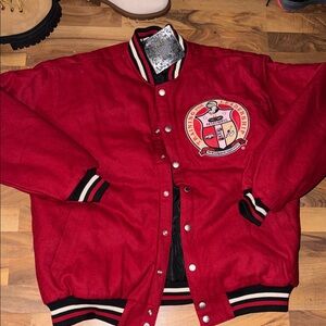 New DivineNine Big Boy Gear Kappa Alpha Psi Reversible Varsity Bomber